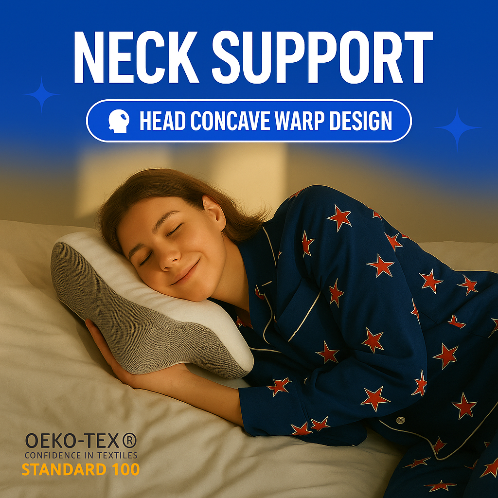 Snoozu - Contoured Memory Foam Pillow