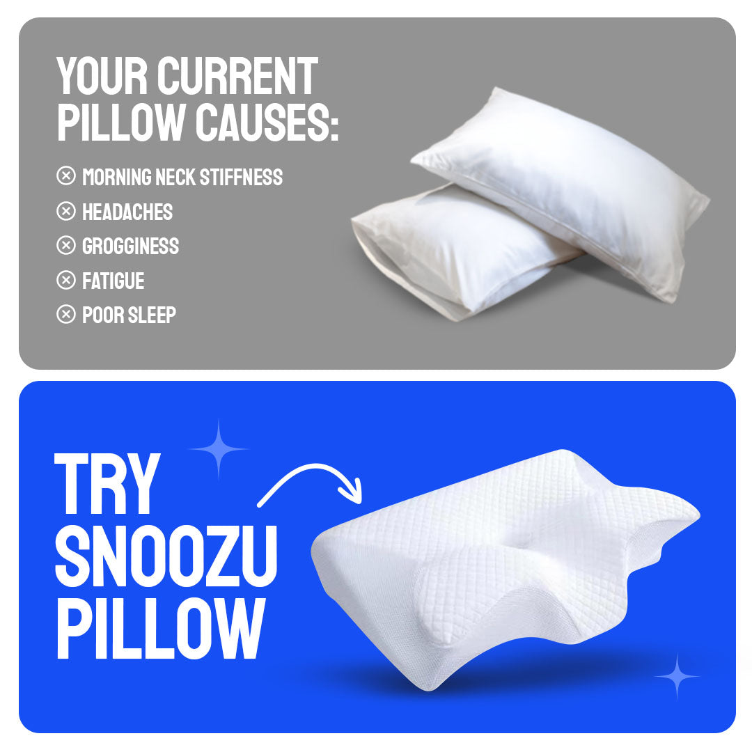 Snoozu - Contoured Memory Foam Pillow