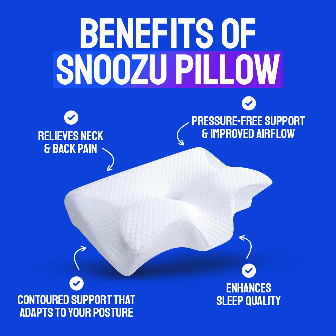 Snoozu - Contoured Memory Foam Pillow